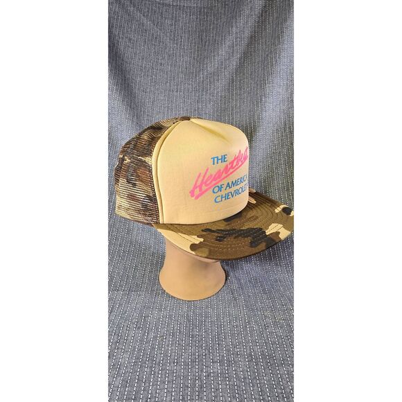 vintage Chevrolet "The Heartbeat of America" trucker hat - Picture 6 of 8